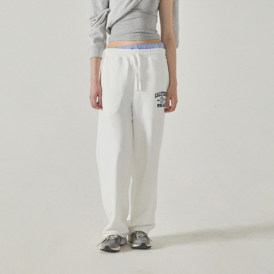 WHO.A.U — брюки Campus Emblem Wide Pants
