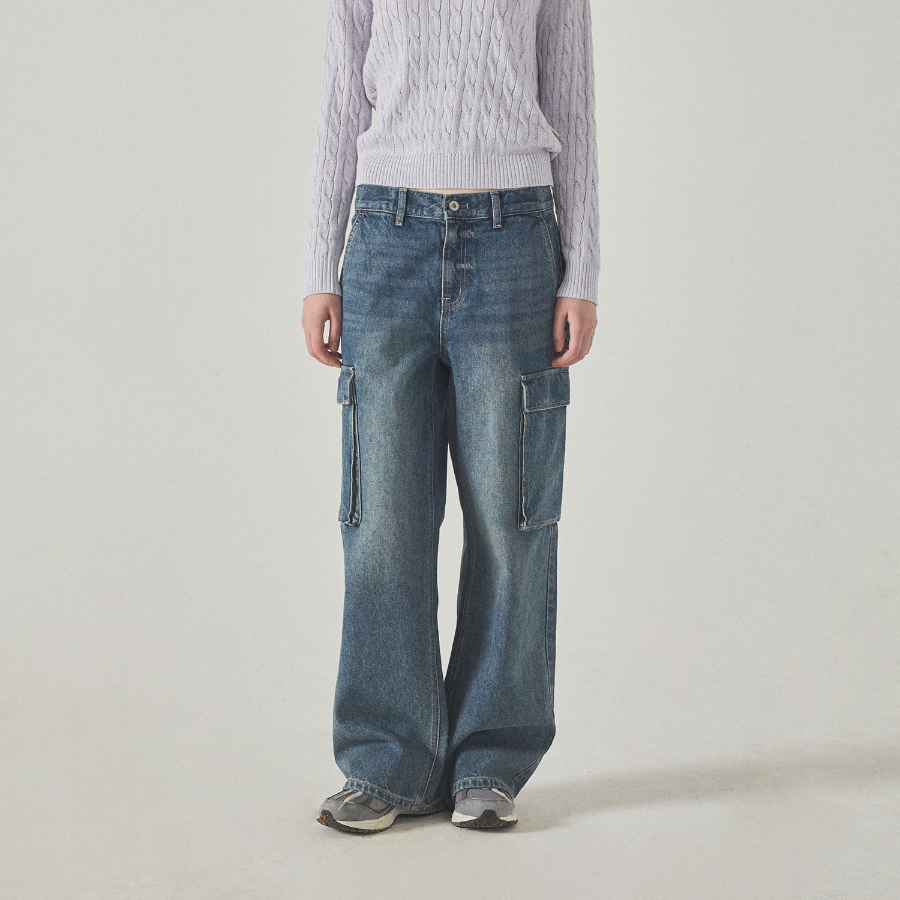 WHO.A.U — джинсы Denim Cargo Pants (F)
