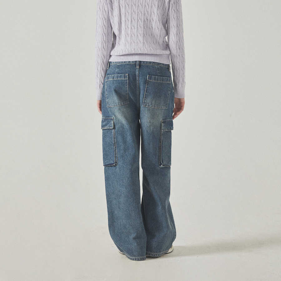 WHO.A.U — джинсы Denim Cargo Pants (F)