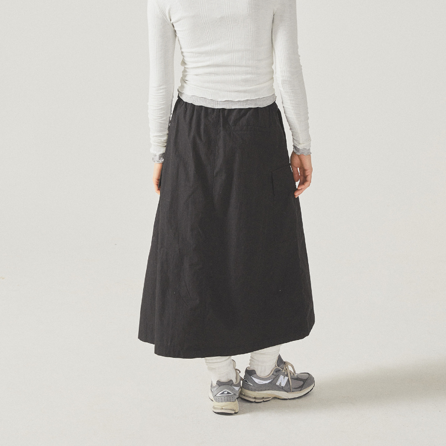 WHO.A.U — юбка Nylon Cotton Cargo Long Skirt