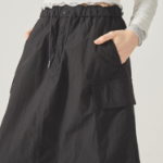 WHO.A.U — юбка Nylon Cotton Cargo Long Skirt