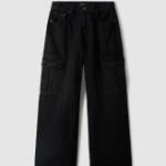 WHO.A.U — женские джинсы в стиле карго Cargo Denim Pants (F)