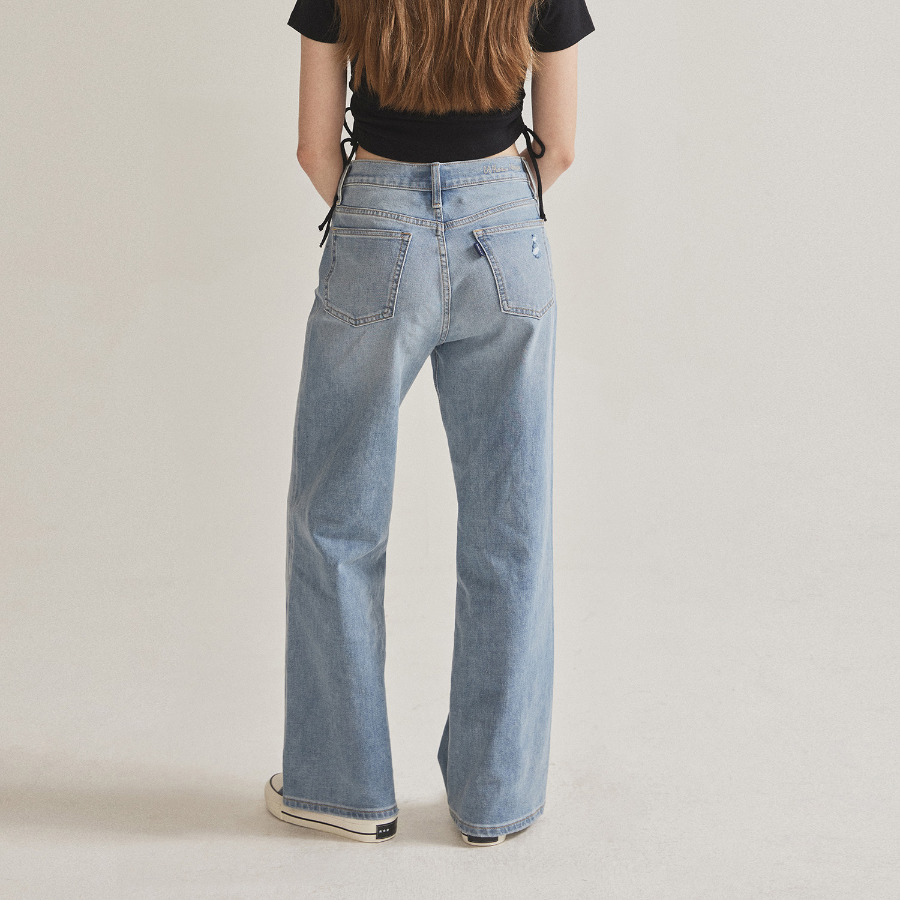 WHO.A.U — джинсы High Rise Boots Cut Denim (F)