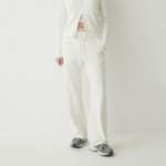 WHO.A.U — широкие трикотажные брюки Ribbed Wide Pants