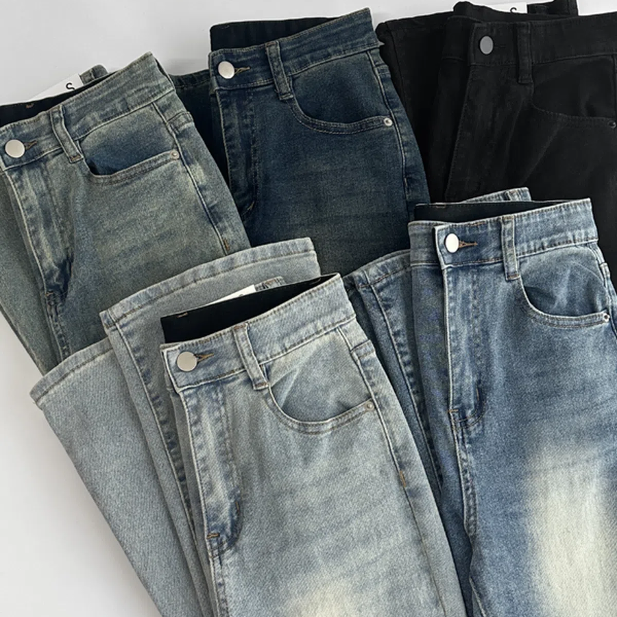 Женские буткат джинсы с полной эластичностью и внутренней резинкой на поясе