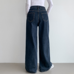 Женские широкие джинсы с одной защипкой без эластана, в трёх вариантах длины