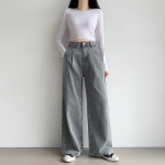 S-GRAY-Короткая-Джинсы