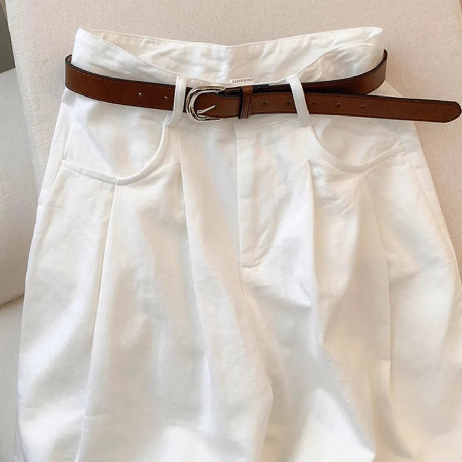 Rodin High-Waist Pin-Tuck Wide Pants