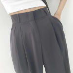 Back Banding Summer Cooling Pretty Stretch Wide-Fit Slacks Pants