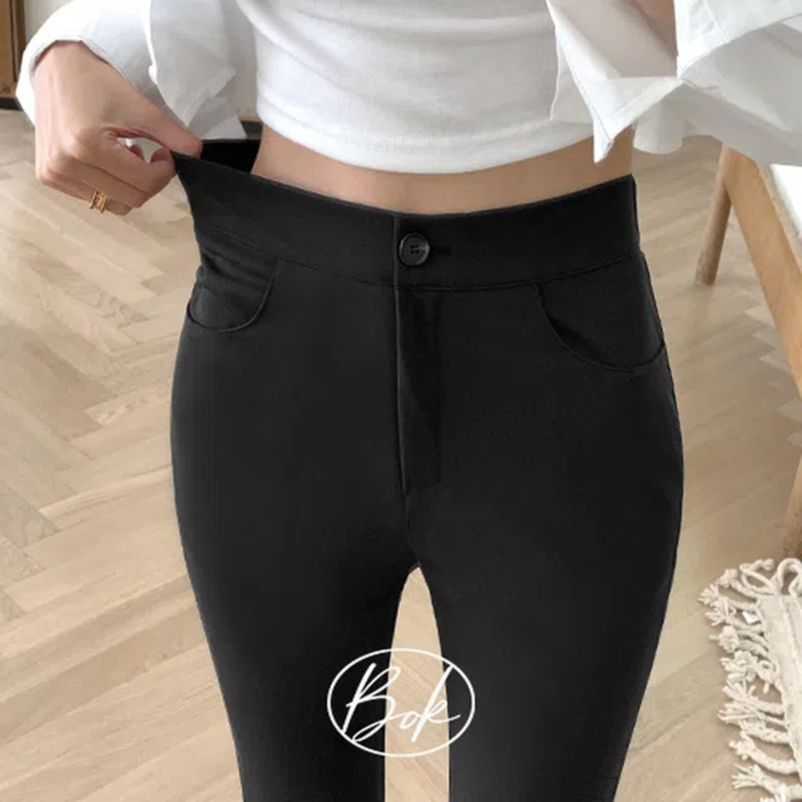 Ice Cooling Span Long Bootcut Slacks Pants