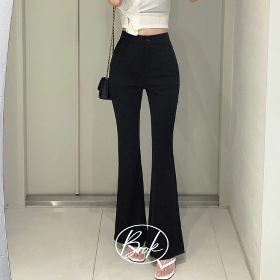 Ice Cooling Span Long Bootcut Slacks Pants