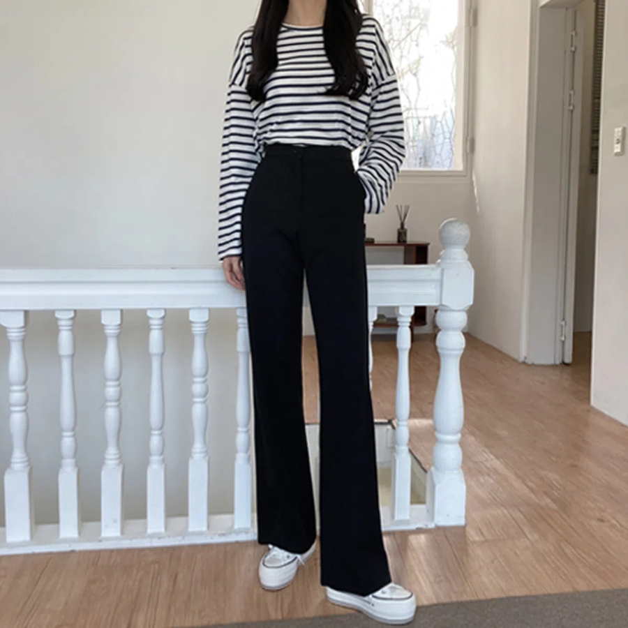 Wanjeon Santtukhae Daily High-Waist Wide Slacks