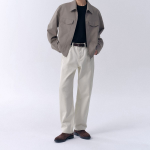 Regular Fit Denim Pants (Cream)