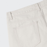 Regular Fit Denim Pants (Cream)