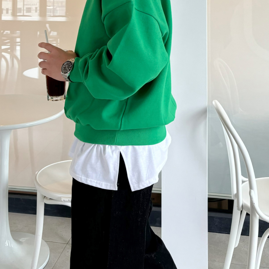 Унисекс джинсы из сырого денима с защипами и контрастной строчкой