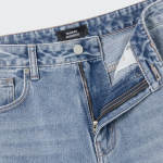 Common Brush Wide Denim Pants (Light Indigo)