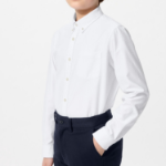 UNIQLO KIDS Fine Cloth Comfort Shirt (Long Sleeve)