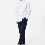 UNIQLO KIDS Fine Cloth Comfort Shirt (Long Sleeve)