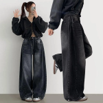 Женские balloon-джинсы с варкой, кнопками на штанинах и объёмным кроем