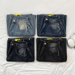 Женские balloon-джинсы с варкой, кнопками на штанинах и объёмным кроем