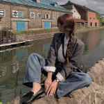 Женские широкие джинсы прямого кроя Nehmen