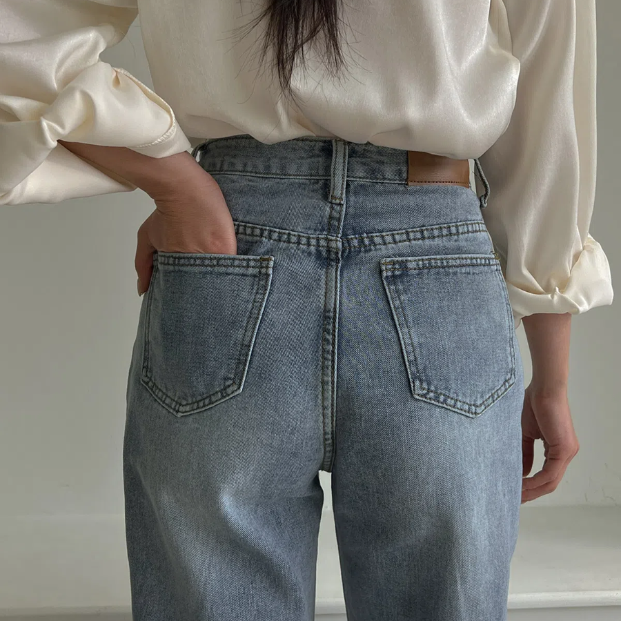 Женские широкие джинсы Rovan с расслабленным силуэтом и чистым дизайном