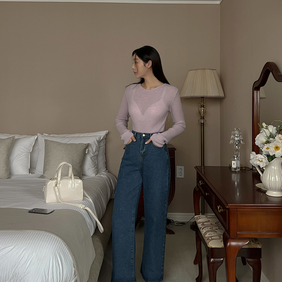 Женские широкие джинсы Rovan с расслабленным силуэтом и чистым дизайном