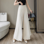 Cherry Blossom Slim See-Through Modern Wide Pants