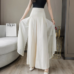 Cherry Blossom Slim See-Through Modern Wide Pants