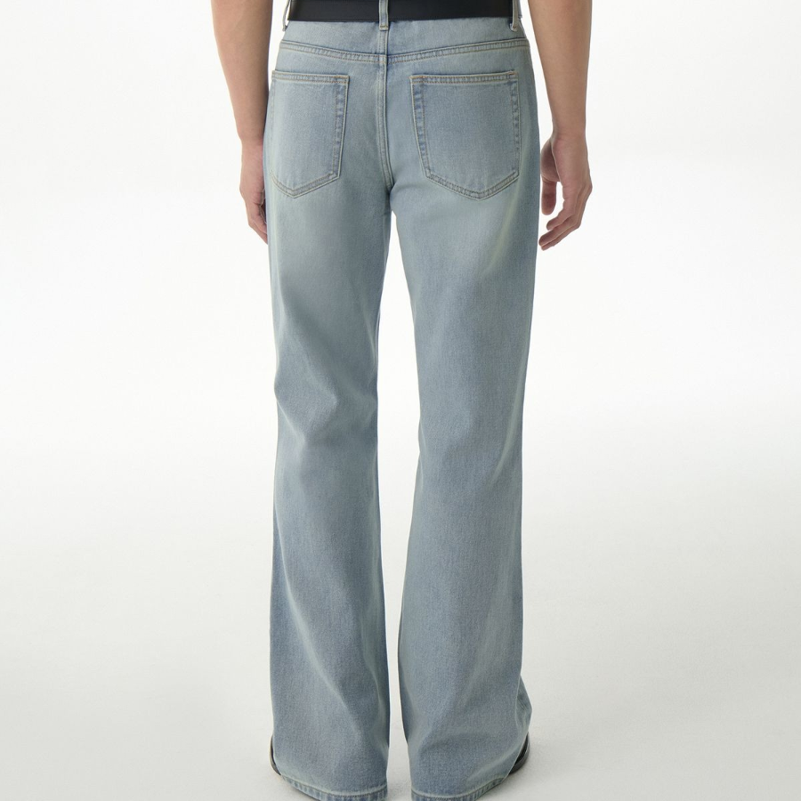 Flare Denim Pants (Sky Blue)