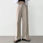 Andancho Clip Summer Linen Resort Long Wide Slacks Pants