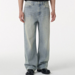 Big Brush Wide Denim Pants (Sky Blue)
