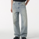 Big Brush Wide Denim Pants (Sky Blue)