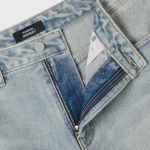 Big Brush Wide Denim Pants (Sky Blue)