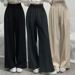 Two-Tuck Wide Slacks