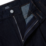 One Tuck Loose Tapered Denim Pants (Deep Indigo)