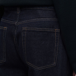 One Tuck Loose Tapered Denim Pants (Deep Indigo)