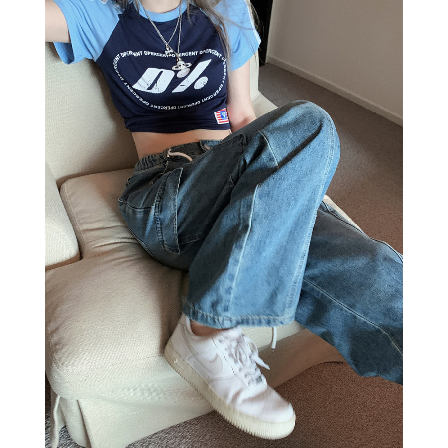 Женские карго-джинсы Purin с накладными карманами