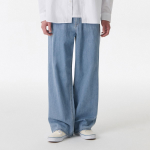Lightweight Big Wide Denim Pants (Light Indigo)