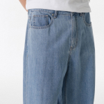 Lightweight Big Wide Denim Pants (Light Indigo)