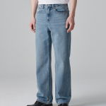 Loose Straight Denim Pants (Light Indigo)