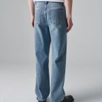 Loose Straight Denim Pants (Light Indigo)