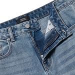 Loose Straight Denim Pants (Light Indigo)