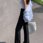 Cherry Blossom Semi Bootcut Slacks