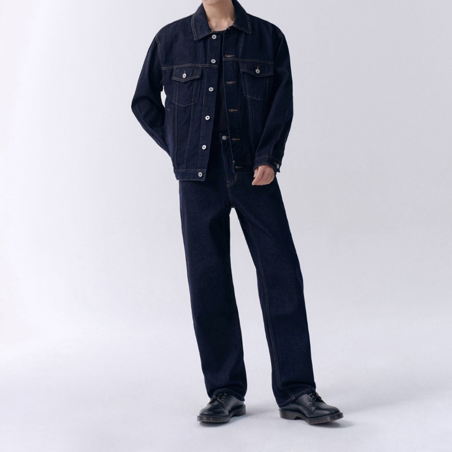 Regular Fit Denim Pants [Deep Indigo]