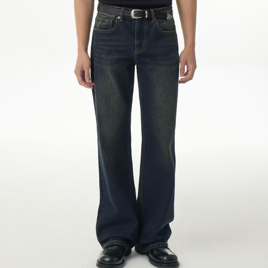 Flare Denim Pants [Dark Blue]