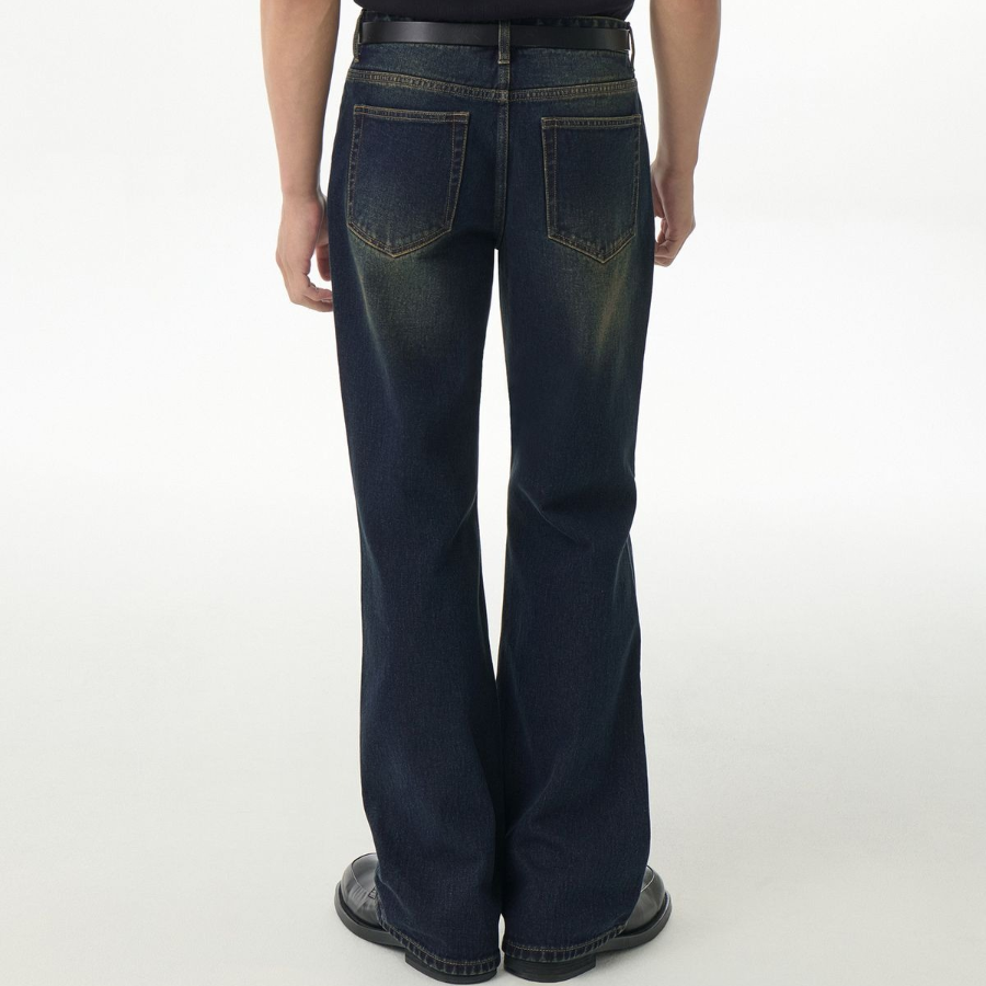 Flare Denim Pants [Dark Blue]