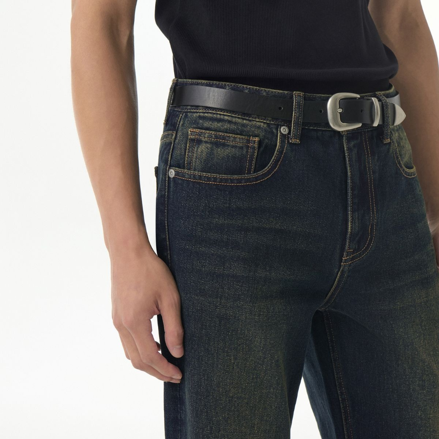 Flare Denim Pants [Dark Blue]