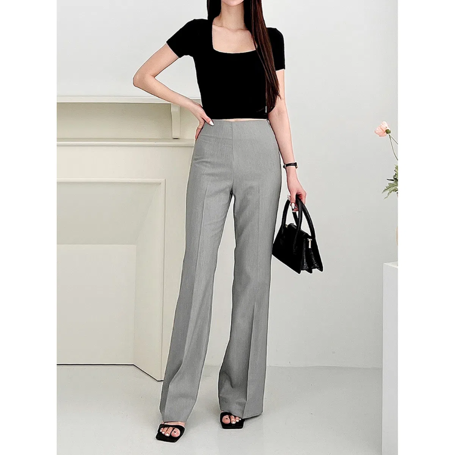 Magic Span Side-Zip Bootcut Slacks Pants