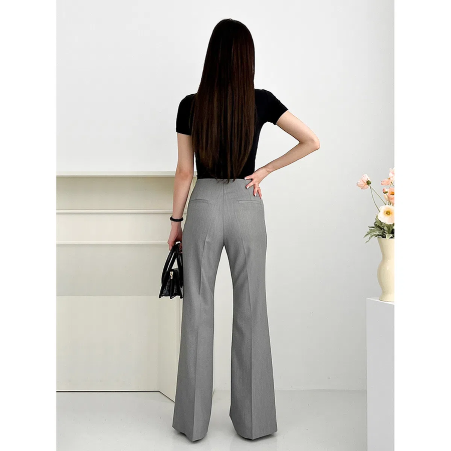Magic Span Side-Zip Bootcut Slacks Pants